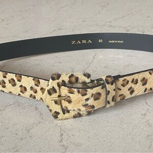 Zara animal print belt